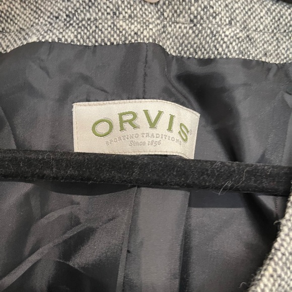 Orvis Womens Tweed Sleeveless 100% Wool Full Front Button Jumper Dress Size 12 P - Picture 4 of 5